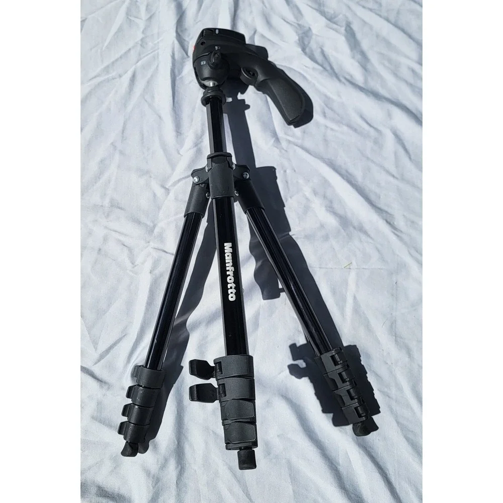 Manfrotto Compact Action Aluminum Tripod w/ Joystick Head Black MKCOMPACTACN-BK